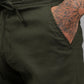 Men’s Green Relaxed Fit Drawstring Trousers