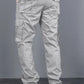 Fabripple Men’s Light Grey Utility Cargo Pants
