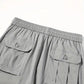 Fabripple Men’s Light Grey Utility Cargo Pants