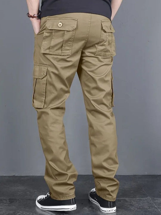 Fabripple Men’s Khaki Utility Cargo Pants
