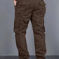 Fabripple Men’s Brown Utility Cargo Pants