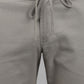 Men’s Grey Relaxed Fit Drawstring Trousers