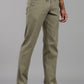 Men’s Olive Green Relaxed Fit Drawstring Trousers
