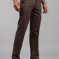 Men’s Brown Relaxed Fit Drawstring Trousers