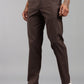 Men’s Brown Relaxed Fit Drawstring Trousers