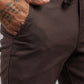 Men’s Brown Relaxed Fit Drawstring Trousers
