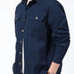 Navy Blue Utility Casual Shirt for Men – Premium Full Sleeve Shirt