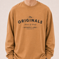 Men's Khaki Printed Oversized Full Sleeve T-Shirt