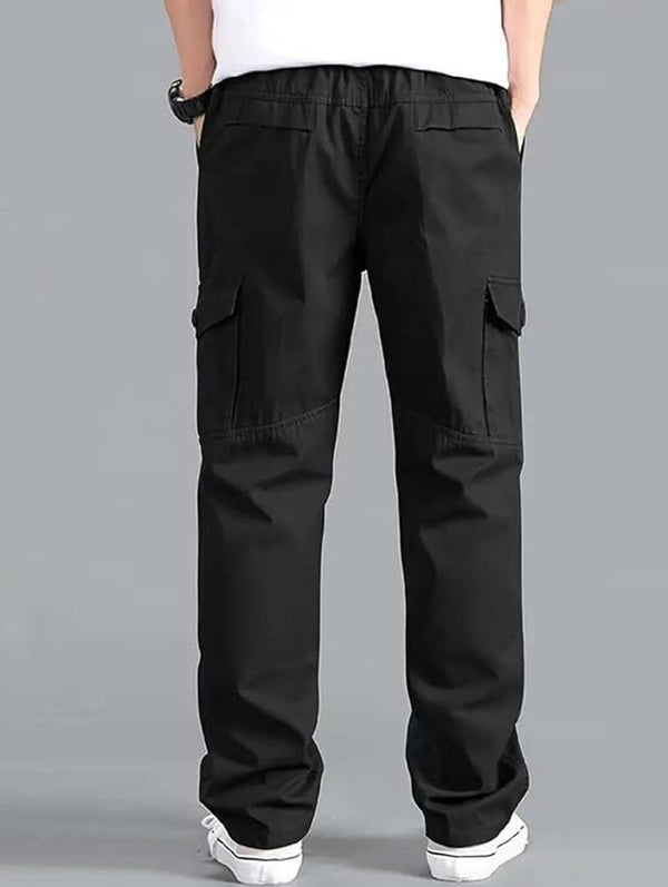 Fabripple Men’s Black Utility Cargo Pants