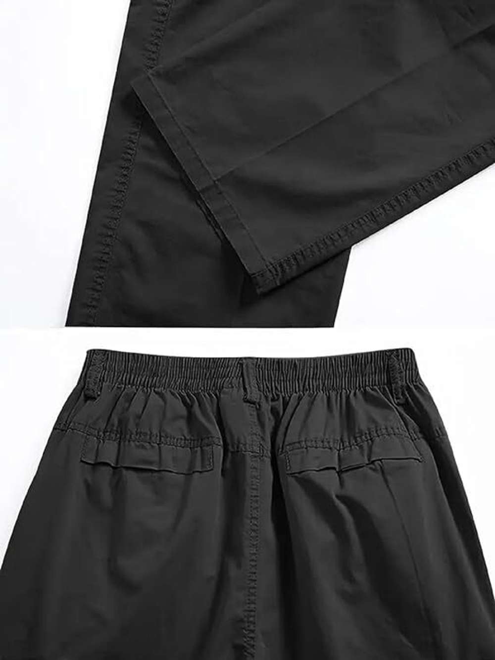 Fabripple Men’s Black Utility Cargo Pants