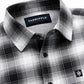 Men’s Black & White Checked Casual Shirt – Premium Plaid Full Sleeve Shirt