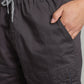Men’s Grey Utility Capri Shorts – Relaxed Fit Casual Below Knee Shorts
