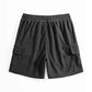 Men’s Grey Textured Relaxed Fit Shorts – Premium Casual Summer Shorts