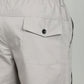 Men’s Light Grey Utility Capri Shorts – Relaxed Fit Casual Below Knee Shorts