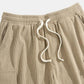 Men’s Beige Corduroy Cargo Shorts – Premium Relaxed Fit Casual Shorts