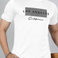 Men’s White Los Angeles Printed Textured T-Shirt