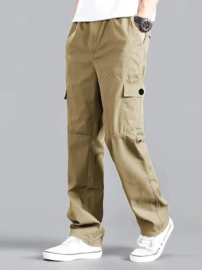 Fabripple Men’s Khaki Utility Cargo Pants