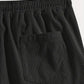 Men’s Black Textured Casual Shorts – Premium Waffle Knit Summer Shorts
